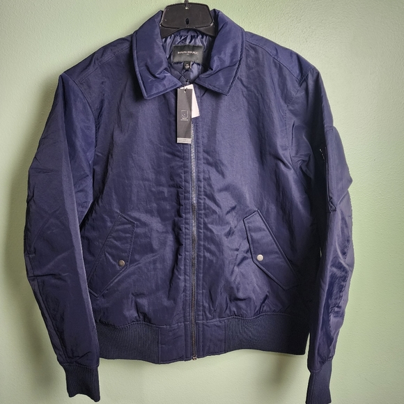 Banana Republic Factory Other - ❗️NWT❗️Men's Banana Republic Jules Flight Jacket Navy Size XL